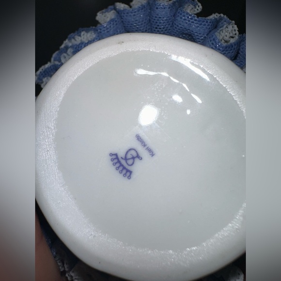 Handmade Porcelain Lace Figurine set with stamps: W-Germany, Karl Klette Dresden - Picture 10 of 10